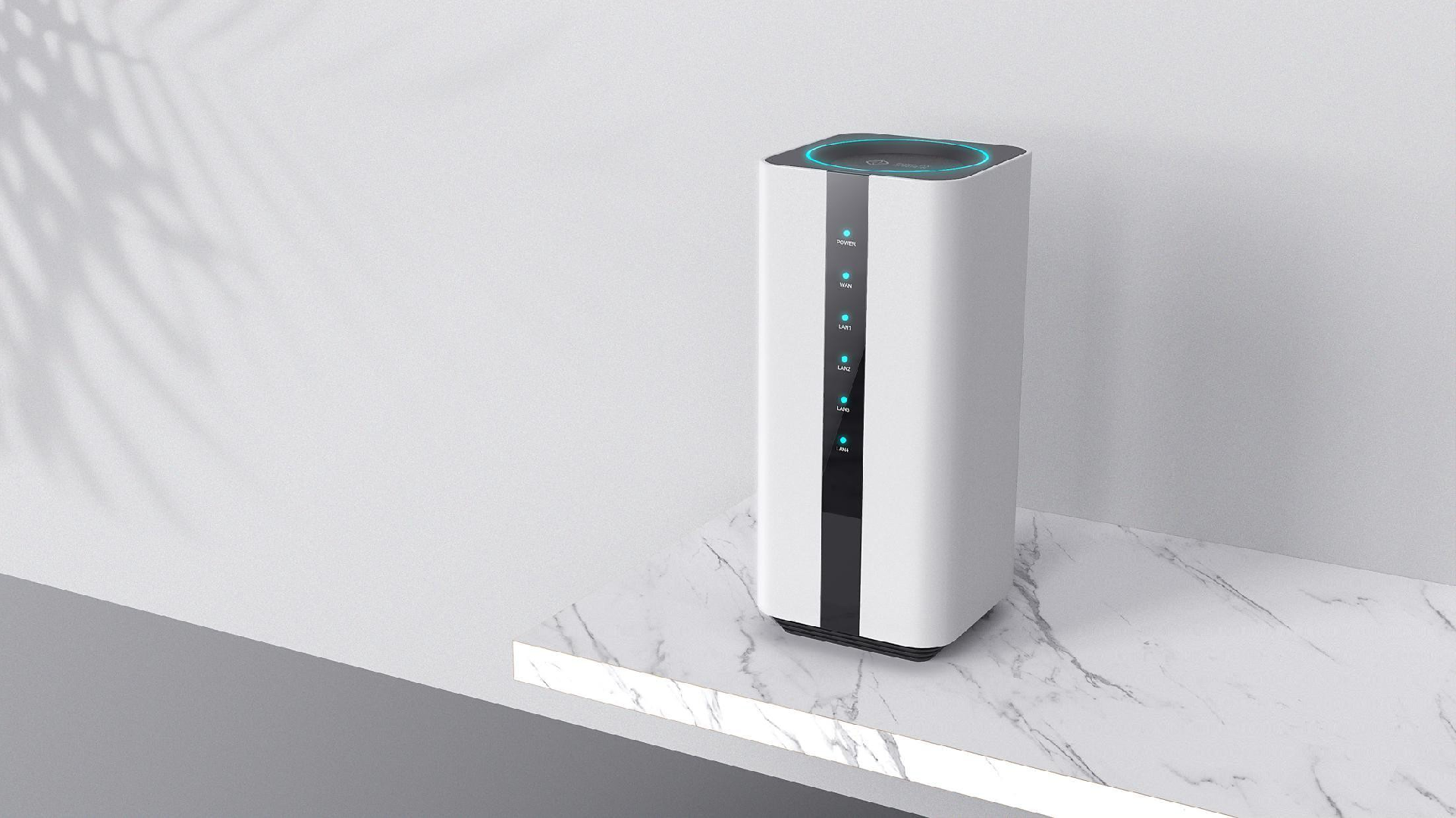 矩形圓形疊加，黑色亞克力面板與環形氛圍燈的視覺盛宴